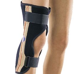 Thuasne Ligaflex Immo 0° Attelle Immobilisation du Genou Junior Bleu - Hauteur 40cm