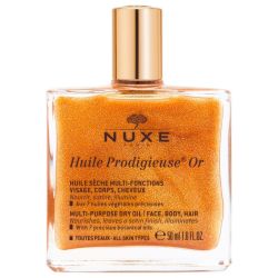 Nuxe Huile Prodigieuse Or - 50 ml - Éclat doré et soin multi-fonctions