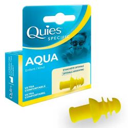 Quies Specific Aqua - 1 paire - Pour Enfants - Bouchons d’oreilles étanches pour activités aquatiques