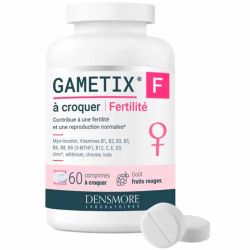 Densmore Gametix F Fertilité Femmes - 60 comprimés à croquer - Soutien fertilité et équilibre hormonal