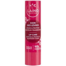 Laino Stick Soin des Lèvres - 4g - Senteur : Framboise - Répare, protège et adoucit les lèvres