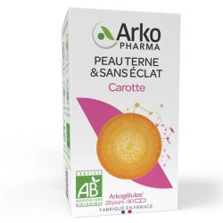 Arkopharma Arkogélules Carotte Bio - 80 Gélules - Peaux Ternes & Sans Éclat