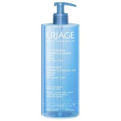 Uriage Gel Surgras Dermatologique - 500 ml - Nettoyant Doux Peaux Sensibles