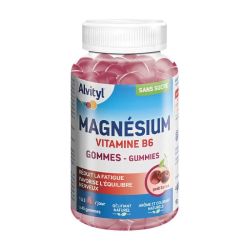 Alvityl Gummies Magnésium Vitamine B6 Goût Cerise - 45 Gummies