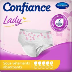 Confiance Lady Pants Protections Absorbantes 5 Gouttes - Taille M - 8 Pièces