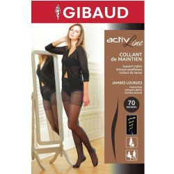 Gibaud ActivLine Collants de Maintien Jambes Lourdes Noir - T4