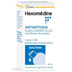 Hexomedine 1 pour mille solution 45 ml