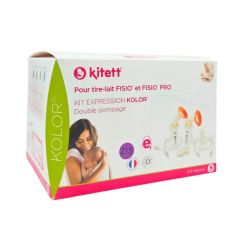 Kitett Kit Expression Double KOLOR - 21mm / Violet - Taille S - 1 kit - Pour tire-lait FISIO et FISIO PRO