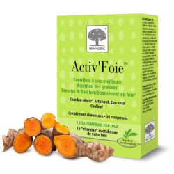 New Nordic Activ'Foie 30 Comprimés – Digestion des graisses et purification du foie