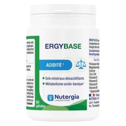 Nutergia Ergybase - Réduit les Acidités Gastriques et Soutien l'Ossature - 60 Gélules