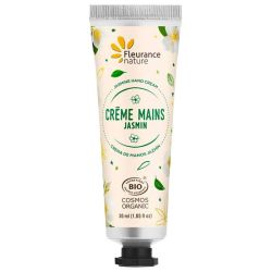 Fleurance Nature Crème Mains Bio - Parfum : Jasmin - Mains Douces et Hydratées - 30ml