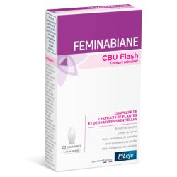 Pileje Feminabiane CBU Flash - 20 Comprimés - Contribue au confort urinaire