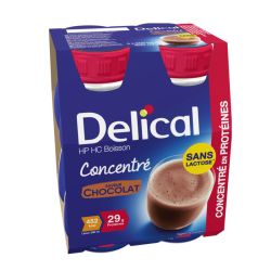 Delical Boisson HP/HC Concentré Chocolat Sans Lactose - 4 x 200ml