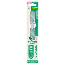 Gum Classic 408 Brosse à Dents Biosourcée - 1 pièce - Souple - Coloris Aléatoire