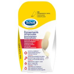 Scholl Pansements Ampoules Orteil Petit Format - 6 Pansements - Protection ciblée pour orteils fragilisés