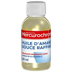 Mercurochrome Huile D'amande Douce Raffinée - 100ml - Peaux sensibles et très sèches