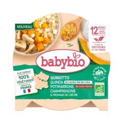 Babybio Assiette Quinotto Végétal Quinoa Potimarrons 12 mois - 230g
