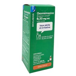 Biogaran conseil Oxomémazine 0,33 mg/mL Sans Sucre Flacon 150 mL