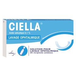 Cooper Ciella Lavage Ophtalmique Sécheresse Oculaire - 20 Unidoses