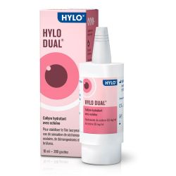 Ursapharm Hylo Dual Collyre hydratant - Hydrate et Protège la Cornée et la Conjonctive -10 ml