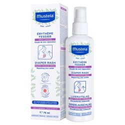 Mustela Érythème Fessier Spray Change - 75 ml - Protège, apaise et aide à réparer la peau irritée