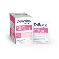 Delicare Vitalité Immunité 14 sachets - Soutien contre la fatigue et le système immunitaire