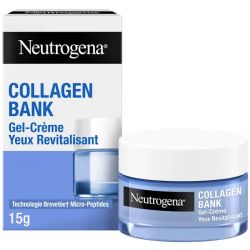 Neutrogena Collagen Bank Gel-Crème Yeux Revitalisant - 15ml - Lisse, hydrate et illumine le regard