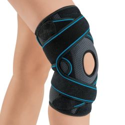 Orliman Genulig Stab Genouillère Ligamentaire Articulée & Rotulienne Noire - Taille 4