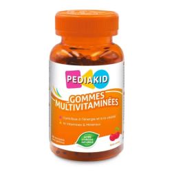 PEDIAKID Gommes Multivitaminées Complexe vitalité aux 14 vitamines - 60 Gommes