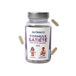 Nutri&Co Formule Satiété DNF-10 & Caroube 60 gélules - Aide à la perte de poids et contrôle de l'appétit