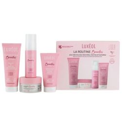 Luxéol La Routine Boucles Fomat Voyage - Shampooing + Masque + Crème de Soin + Gelée - Soin complet