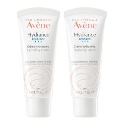 Avène Hydrance Riche Crème Hydratante - 2x40ml - Peaux Sèches à Très Sèches
