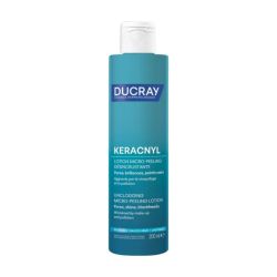 Ducray Keracnyl Lotion Micro-Peeling Désincrustante 200 ml - Resserre les pores, matifie et réduit les boutons