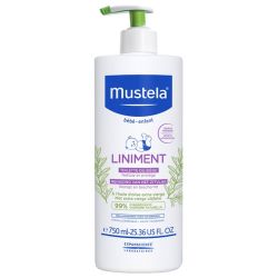 Mustela Liniment Flacon-Pompe - 750 ml - Nettoie, protège et apaise le siège dès la naissance