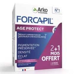 Arkopharma Forcapil Age Protect - 90 comprimés - Comprimés Anti Cheveux Blancs