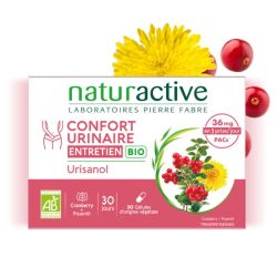 Naturactive Confort Urinaire Entretien Bio 2x30 Gélules – Cranberry et pissenlit