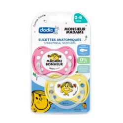 Dodie Sucette Anatomique 0-6 Mois N°A102 - Modèle : Monsieur Madame