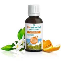 Puressentiel Huile Essentielle pour Diffusion Voyage en Sicile 30 ml – Ambiance fruitée, tonifiante et ressourçante