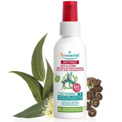 Puressentiel Anti-Pique Spray Répulsif Peaux Sensibles 100 ml – Protection jusqu'à 6h30 contre les moustiques et tiques