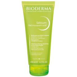 Bioderma Sébium Gel Moussant Actif Peaux Mixtes à Grasses - 200ml