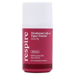 Respire Déodorant Roll-on Efficacité 24h - 50 ml - Figue Fraîche - Protection naturelle 24h