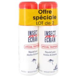 Insect Ecran Anti-Moustiques Spray Spécial Tropiques Lot de 2 x 75ml