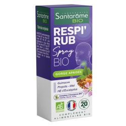 Santarome Respi'Rub Spray Gorge Irritée Bio - 20ml