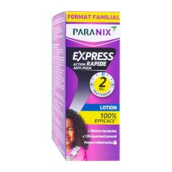 Paranix Express Lotion Anti-poux - À partir de 2 ans - 195ml + Peigne Métal Inclus