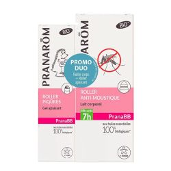 Pranarôm Roller Anti-moustiques Bio 30ml + Roller Après-piqûres Bio Pranabb 15ml