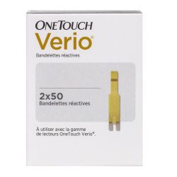OneTouch Verio 100 bandelettes réactives