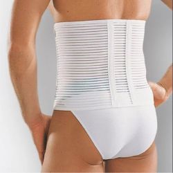 Thuasne Dynabelt Ceinture de Maintien Abdominal Blanc - Hauteur 25cm - Taille 2