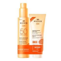Nuxe Sun Spray Solaire Délicieux SPF50 150ml + Shampoing Douche Après-Soleil 100ml Offert