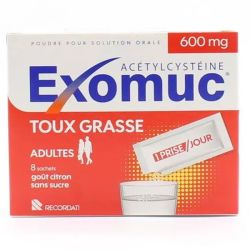 Exomuc 600Mg Sach 8 /24 - Acétylcystéine