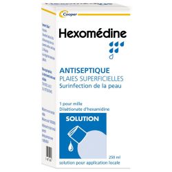 Hexomedine 1 pour mille solution 250 ml